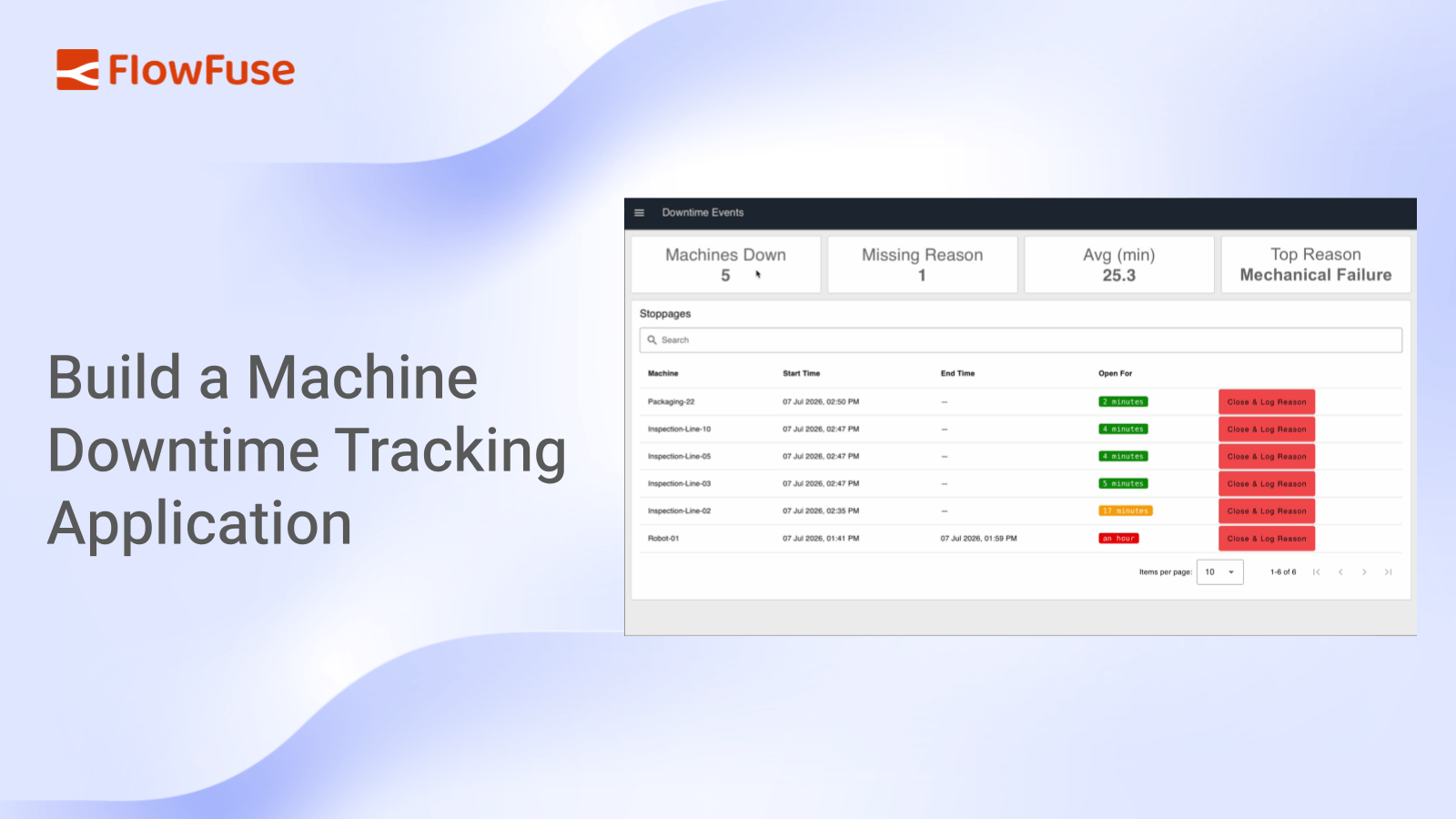Image representing Build a Machine Downtime Tracking Application